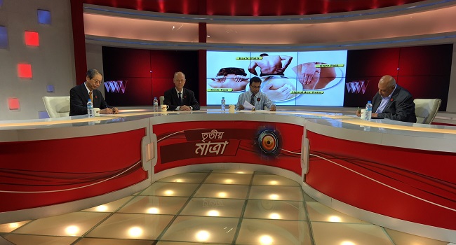 Lars Arendt-Nielsen featured in Bangladesh National TV Lars Arendt-Nielsen featured in Bangladesh National TV